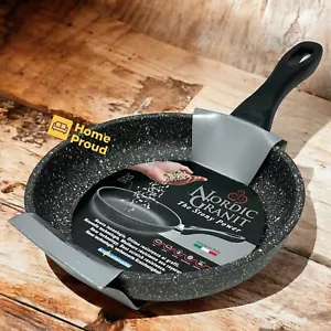 Premium italienische Bratpfanne Antihaftbeschichtet Pfanne Kochgeschirr neu grau Farbe klein 7,8 Zoll - Bild 1 von 14