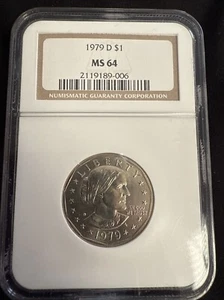 1979 D Susan B Anthony Dollar NGC MS 64 $1 Coin - Picture 1 of 10