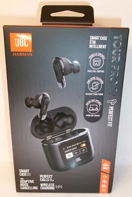 BRAND NEW BLACK JBL TOUR PRO 2 True Wireless Bluetooth Noise-cancelling Earbuds - Image 1 of 4