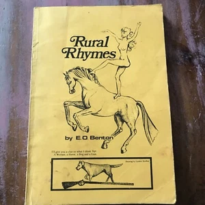 Antiquarian Paperback Book Rural Rhymes E.O Benton 1974 Bertram Books Norwich - Picture 1 of 7