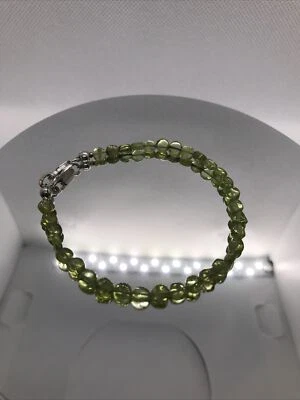 Peridot Beaded Bracelet With Sterling Silver Clasp - Image 1 of 4