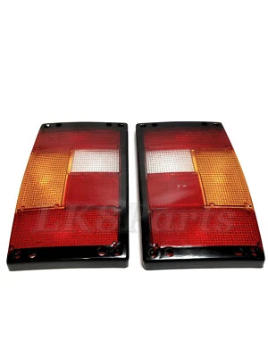 Range Rover Classic Rear Tail Light Lamps LH & RH LENS with Black Edges New - Image 1 of 3