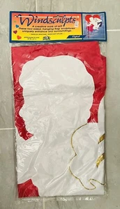 NEW Vintage 1997 Windsculpts Cupid Hearts Valentine Nylon Flag Large 38”W X 41”L - Picture 1 of 3
