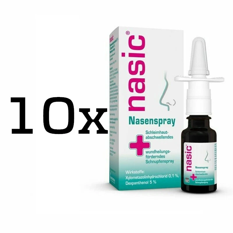 10x Nasic Nasenspray für Erwachsene, 15 ml,  PZN 10065578 - Bild 1 von 1