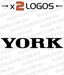 YORK Caravan decal 580mm, sticker, vintage, graphics, retro - Picture 1 of 1
