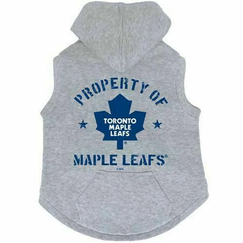 NEW TORONTO MAPLE LEAFS DOG CAT PREMIUM HOODIE BUTTON UP SWEATSHIRT XS Cover