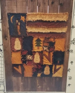 Freedom Rings Quilt Pattern by Meme's Quilts - Folk Art Christmas Pattern - Picture 1 of 3