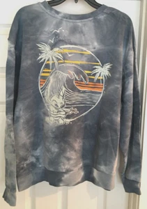 Disney Stitch blau Batik Pullover Sweatshirt Gr. XL Langarm Grafik Neu mit Etikett - Bild 1 von 20