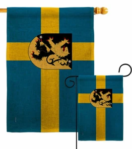 Provinces Sweden Västergötland Burlap Garden Flag  Decorative Yard House Banner - Picture 1 of 19