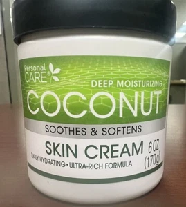 Nueva crema hidratante profunda para la piel de coco cuidado personal 6 oz - Imagen 1 de 6