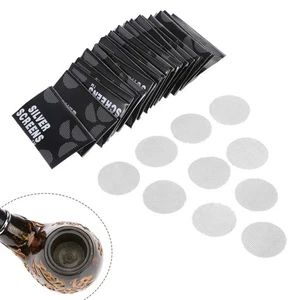 100Pcs Smoking Pipe Screen Metal Filters Tobacco Combustion Tool Fit For Pipe - Picture 1 of 9