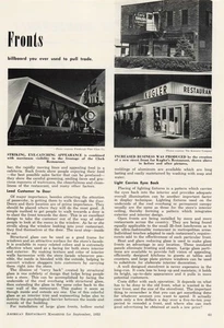 VTG 1953 Print Ad Fronts Billboard Striking Eye Catching Appearance - Picture 1 of 1