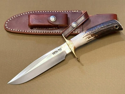 Randall Made Knives Model #1 - Fighter w/ India Stag Handle - Image 1 of 4