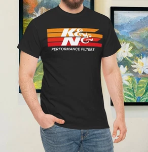 K&N Performance Luftfilter Automotive Moto Logo Unisex TShirt American - Bild 1 von 6