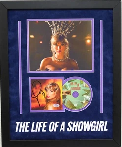 Taylor Swift Signed CD Cover Custom Framed PSA The Life of a Showgirl - Picture 1 of 4