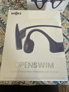 New! AfterShokz OpenSwim Bone Conduction Open-Ear MP3 Swimming Headphone - Blue - Picture 1 of 2