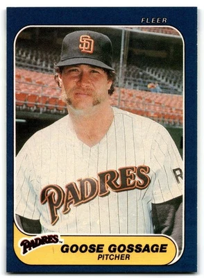 1986 Fleer Goose Gossage San Diego Padres #322 - Image 1 of 2