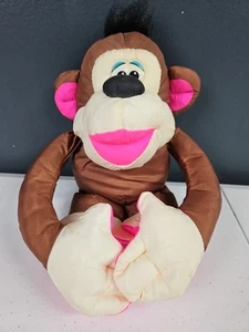 Fisher Price Chattering Chimp Puffalump Brown Monkey Plush Animal 1994 - Picture 1 of 6