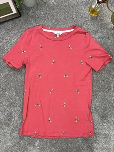 Joules Selma T Shirt Size 8 Pink Bees Countryside Horse Classic Holiday Summer - Picture 1 of 10
