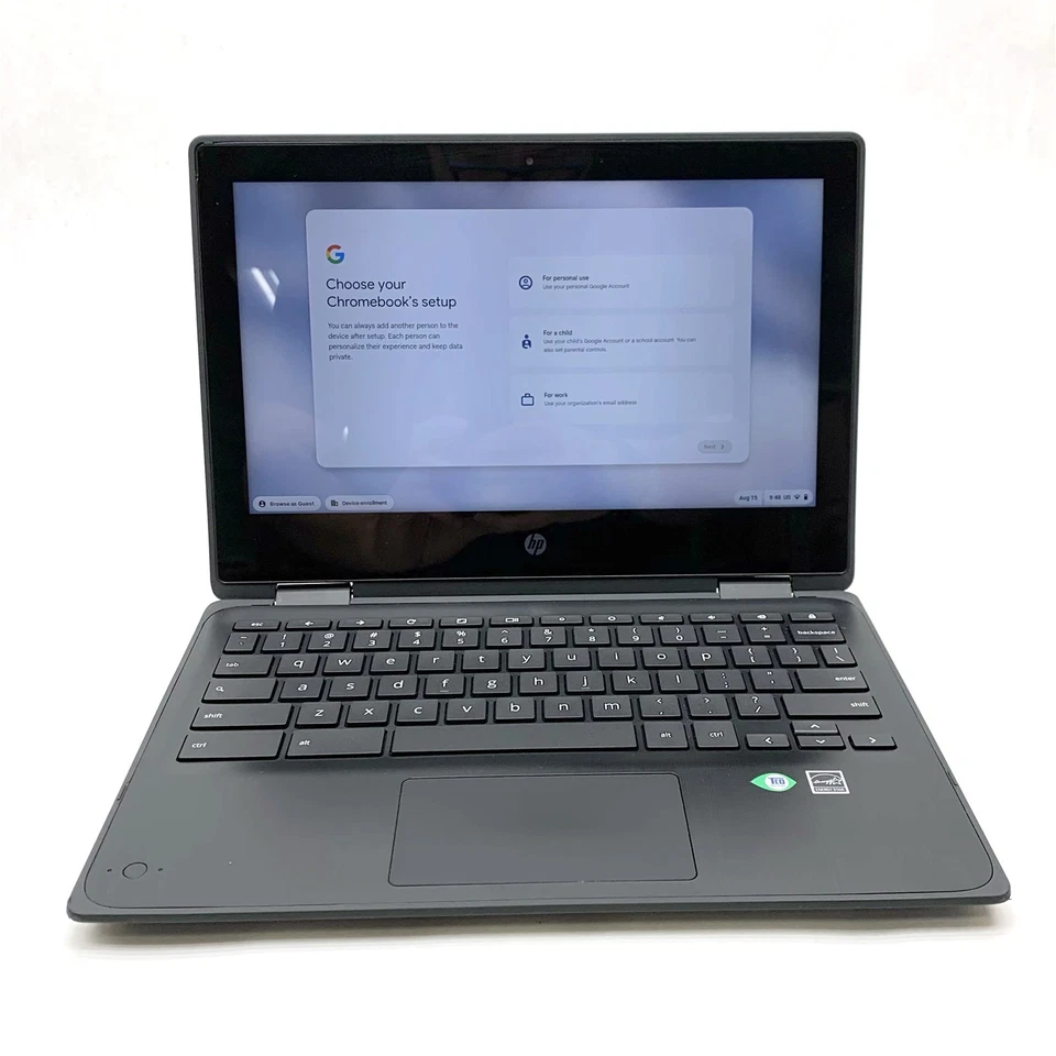 HP Chromebook x360 11MK G3 11.6" Touch 2-in-1 MT8183 1.42 GHz 8GB 32GB ChromeOS - Image 1 of 4