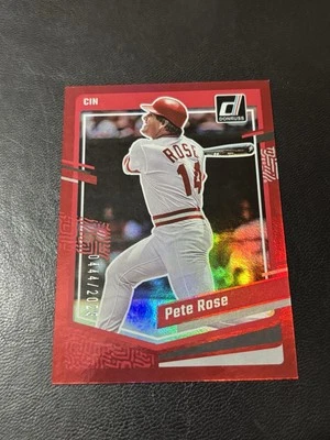 2023 Panini Donruss Foil Pete Rose Card #444/2023 - Image 1 of 2