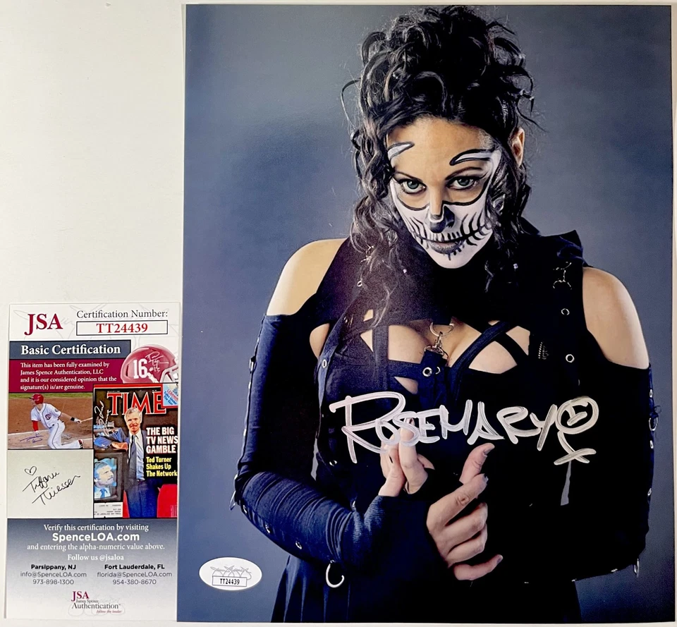 Фотография нокаута IMPACT Wrestling с автографом Розмари 8x10 сертификат подлинности JSA - Изображение 1 из 1