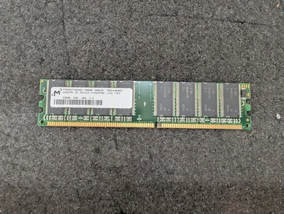 Used, Micron Tech, MT8VDDT3264AY-40BGB, Desktop RAM Stick - 256MB, DDR, 400, CL3 - Image 1 of 4