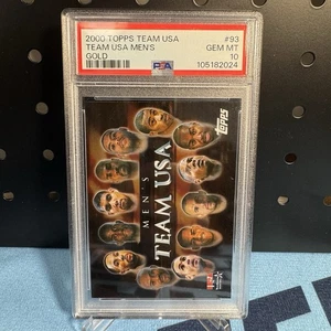 2000 Topps Team USA Gold PSA 10 Basketball 93 Team USA Men's Gold Pop 4 Ebay 1/1 - Picture 1 of 2