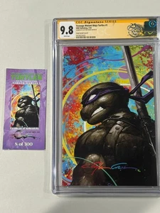 CGC 9.8 Teenage Mutant Ninja Turtles #1 SIGNED By Clayton Crain Virgin #/300 - Picture 1 of 1