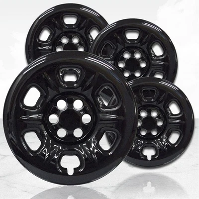 Películas de roda pretas brilhantes 16" 4 peças (conjunto de 4) para 2005-2022 Nissan Frontier - Imagem 1 de 4