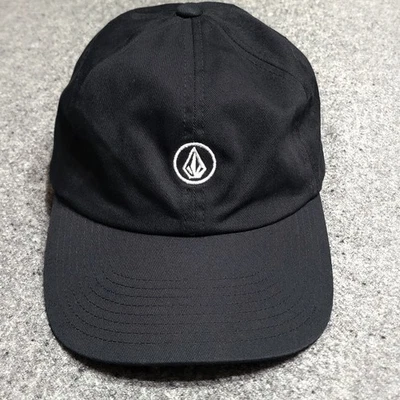 Volcom Hat Dad Cap Mens Black Circle Stone Strapback Curved Bill Unstructured  - Image 1 of 4