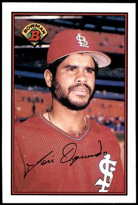 Jose Oquendo St. Louis Cardinals 1989 Bowman Baseball Card #438 - Image 1 of 2