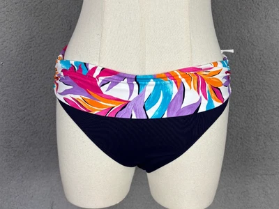 Parte inferior de bikini hipster floral plegable hipster de Anne Cole para mujer multi mediana nueva con etiquetas Foto 1 de 4