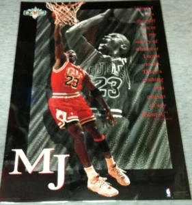 Vintage retro 90's Michael Jordan Chicago Bulls Basketball NBA Poster - Picture 1 of 6