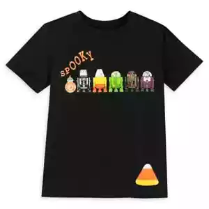 Star Wars Spooky Droids Black T Shirt Kids Size L Halloween Graphic Disney Store - Picture 1 of 7