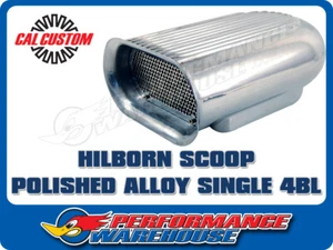 Cal Custom Polished Aluminium Hilborn Scoop To Suit Single Carb - Bild 1 von 2