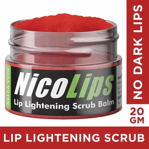 NicoLips Lip Balm Scrub For Lightening & Brightening Dark Lips For Men & Women, - Picture 1 of 5