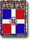 Wholesale Lot 6 Dominican Republic Country Flag Reflective Decal Bumper Sticker