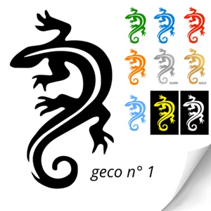 Adesivo Geco, portafortuna, sticker, tuning, auto, moto, casco, pc, cover - Foto 1 di 6