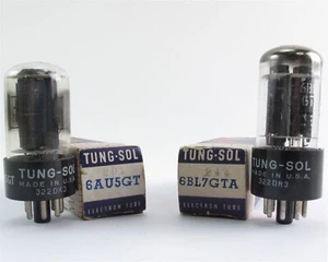 Tubos de electrones de vacío Tung-Sol 6AU5GT y 6bl7gta - Imagen 1 de 6