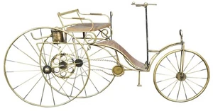 1986 Curtis Jere Karl Benz Mercedes Brass Bicycle Sculpture Mid Century Modern - Picture 1 of 10