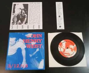 J Henry West - Sinker - Manumission - NFTLOT (7" Vinyl Record) 90s Emo Punk Rock - Imagen 1 de 1