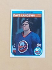2003 Topps Vintage Fan Favorites Hockey 1982-83 OPC #204 Dave Langevin Embossed 