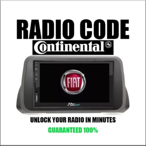 CONTINENTAL 358 VP1 VP2 RADIO CODE A CZECH MODELS SECURITY PINCODE SERVICE - Picture 1 of 6