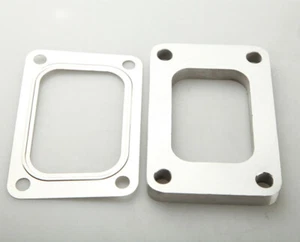 New SS304 T6 GT5533R GT5541R GT6041 Undivided Turbo Flange + T304 SS Gasket - Picture 1 of 4