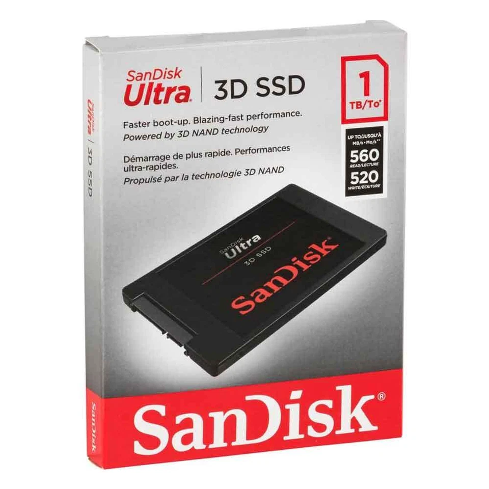 SanDisk Ultra 3D SSD interne SSD Festplatte 1TB - Bild 1 von 1