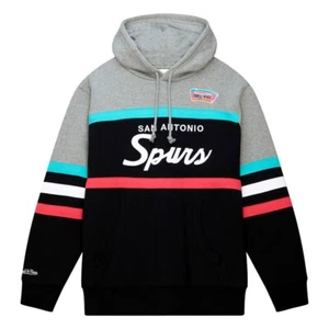 San Antonio Spurs Retro Mitchell & Ness NBA Head Coach Hoodie Men’s 2XL - Picture 1 of 8