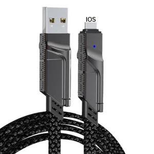 4 in 1 Dual Type C Charger USB Charging Cable Data Cord For iPhone Android - Zdjęcie 1 z 18