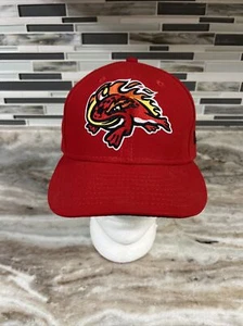 New Era Florida Fire Frogs Red Ball Cap Hat Fitted 7 1/4 Single A MLB - Picture 1 of 9