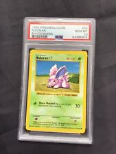 Pokemon Cards: Base Set Shadowless Common: Nidoran 55/102 PSA 10